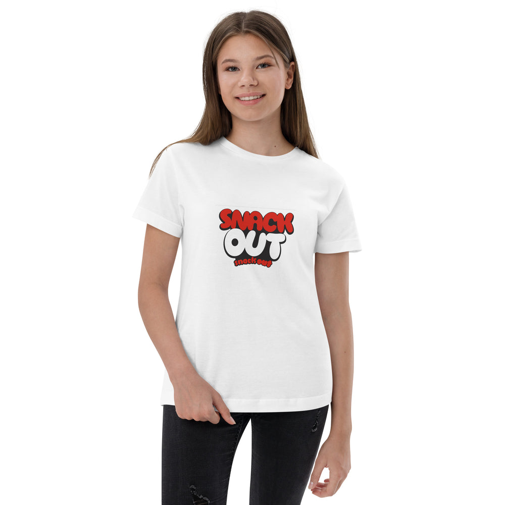 Youth SnackOut t-shirt {white}